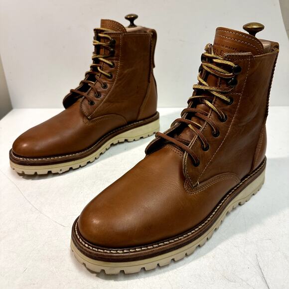 EXCELLENT Rancourt & Co x Cole Haan Plain Toe Boot Vibram Made in Maine USA 10 D - Picture 4 of 13